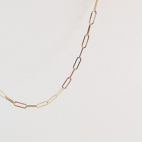 The Paperclip Chain in Yellow Gold ~ Large Link